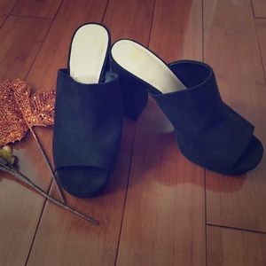 New Fall suede H&M mules! 🍂🍂